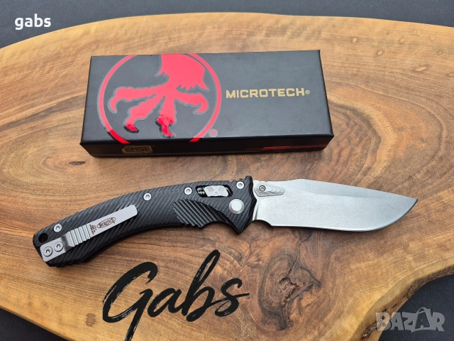 Сгъваем нож MICROTECH Amphibian 137RL,Ram Lock,светло острие, снимка 4 - Ножове - 53960826