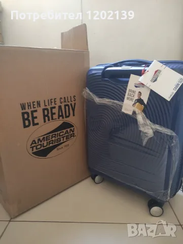 Куфар American Tourister Soundbox Spinner 55/20 TSA EXP – Midnight (Моделът на Роналдо), снимка 10 - Куфари - 55727702