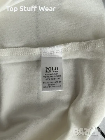 Polo Ralph Lauren бяла поло тениска, снимка 4 - Тениски - 56417802