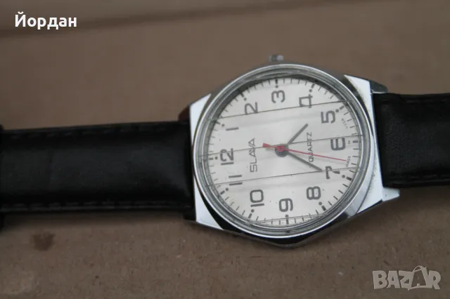 СССР мъжки часовник ''Слава'' /кварц/, снимка 9 - Мъжки - 48825049