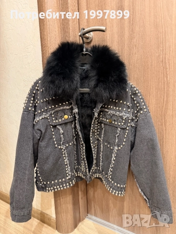 Дамско яке с пух