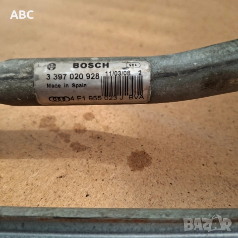 Механизъм с моторче за чистачки от Audi A6 C6 4F , снимка 3 - Части - 49414115