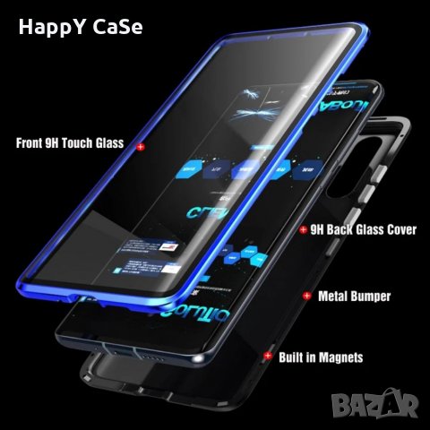Samsung Galaxy S21 FE / S21 / S21+ / Двоен 360 градуса магнитен кейс калъф, снимка 5 - Калъфи, кейсове - 32070991
