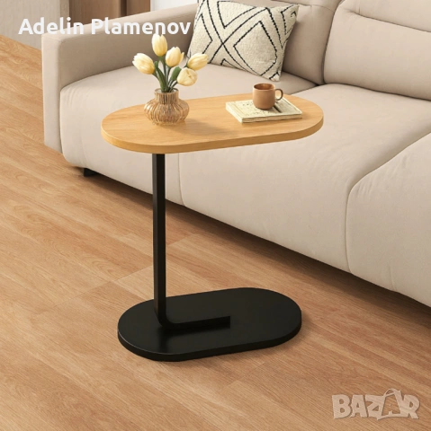 Многофункционална C-образна масичка за кафе, за хол и спалня, снимка 9 - Маси - 53296809