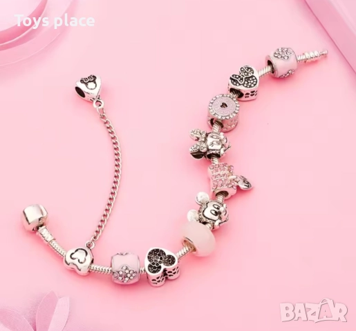 Гривна с талисмани тип Pandora Лило и Стич Lilo and Stitch , снимка 4 - Други - 50664782