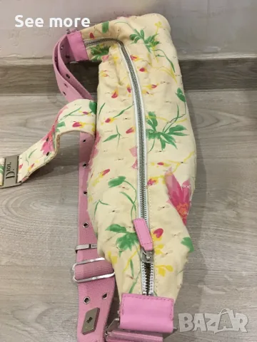 Vintage Dior Inspired Floral Denim чанта, снимка 9 - Чанти - 55955450