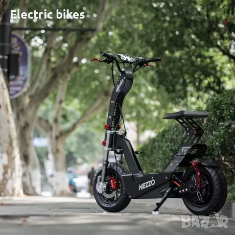 HEZZO F8 – Електрическа тротинетка 10000W, 150 км пробег, 100 км/ч, снимка 7 - Велосипеди - 50940243