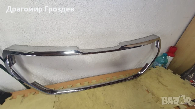  Хром рамка за решетка на предна броня за Peugeot 208 I / Пежо 208 (2016-2019), снимка 2 - Части - 51251943