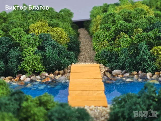 Картина от скандинавски мъх и епоксидна смола, снимка 6 - Картини - 53878637