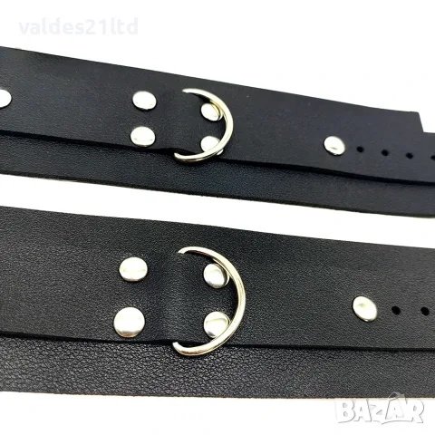Кожени белезници в стил BDSM, снимка 5 - Други - 35177374