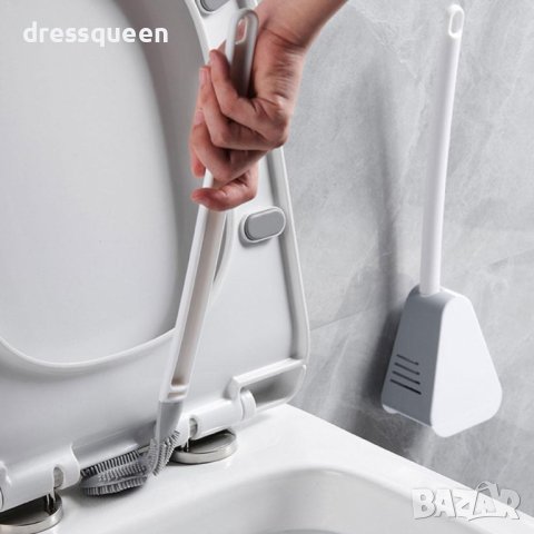 3856 Силиконова четка с Г – образна форма за лесно почистване на тоалетната чиния, снимка 10 - Други стоки за дома - 44240502