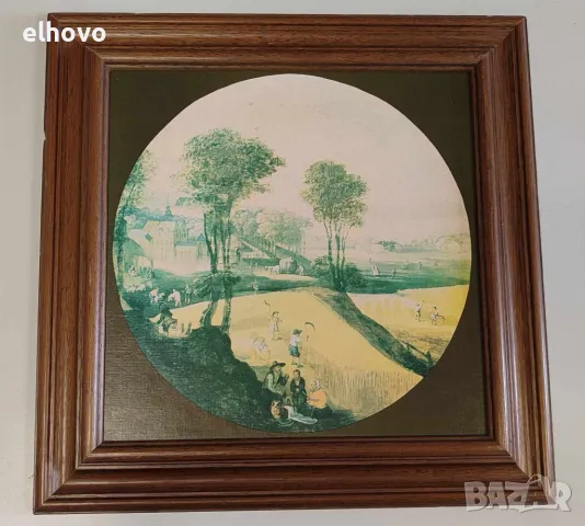 Картина/принт в дървена рамка, лято#2, снимка 2 - Антикварни и старинни предмети - 48889570