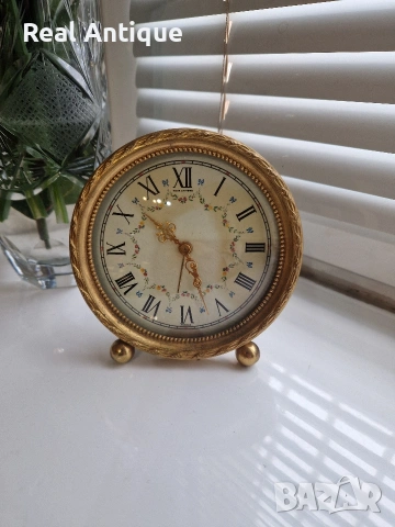 Страхотен рядък антикварен колекционерски френски бронзов будилник 