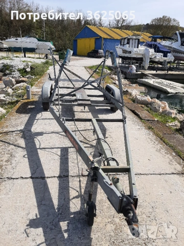 Продавам двуосно ремарке за яхта, лодка или платформа до 2,7т., снимка 2 - Ремаркета - 54184917