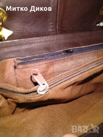 Чанта женска бордо естествена кожа Лема Италия 325х255х90мм, снимка 13 - Чанти - 29919019