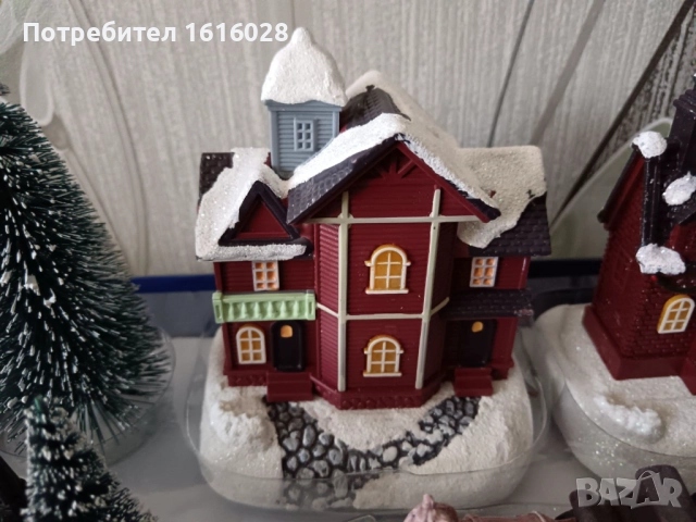 LED светещи селца на MAGIC VILLAGE.с 2 светещи къщички - 17 части., снимка 7 - Декорация за дома - 51572643