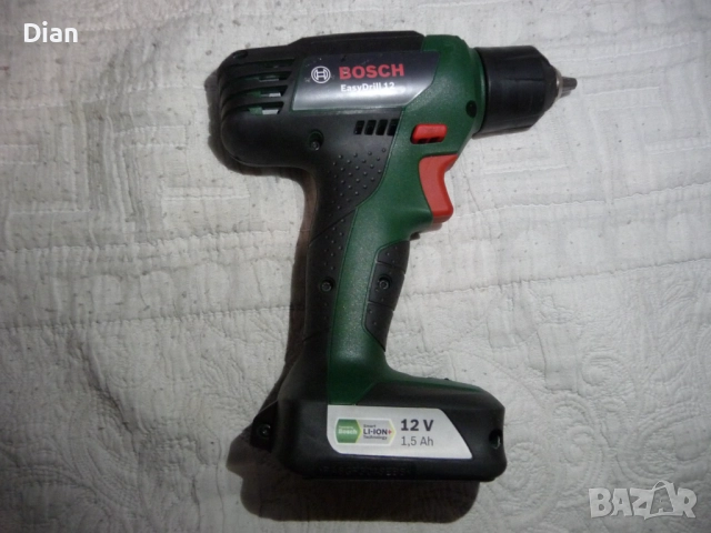 Винтоверт Bosch EasyDrill 12 с Li-Ion батерия , зарядно и чантичка., снимка 2 - Винтоверти - 51938379