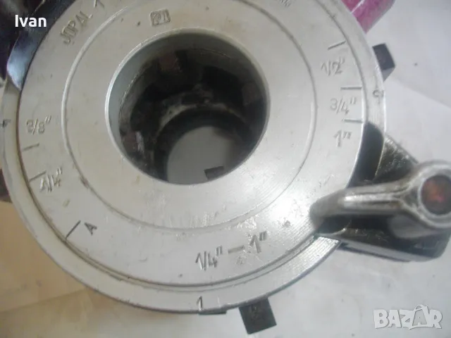 ЧЕШКА ВИНТОНАРЕЗКА JOPAL 1 СТАРО КАЧЕСТВО С НОЖОВЕ 1/2"-3/4 В ОТЛИЧНО СЪСТОЯНИЕ ЗА РЕЗБИ НА ТРЪБИ, снимка 7 - Други инструменти - 49132368
