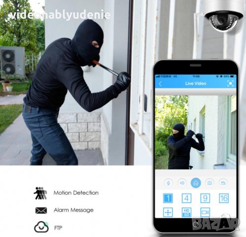 WIFi Super UltraHD 2/5MP 2592*1944 Onvif H.265 Безжична IP Камера SonyIMX335 Микрофон mSD Карта Слот, снимка 9 - IP камери - 31249932