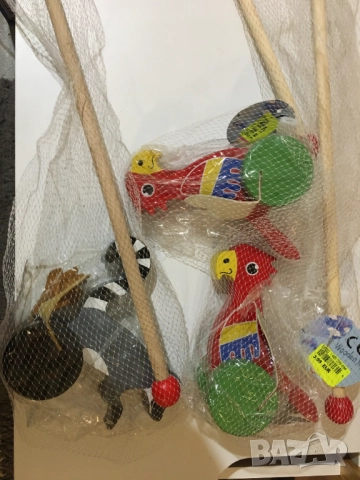 3бр. детски бебешки буталки буталка дървена папагал разходка, снимка 10 - Други - 52131779