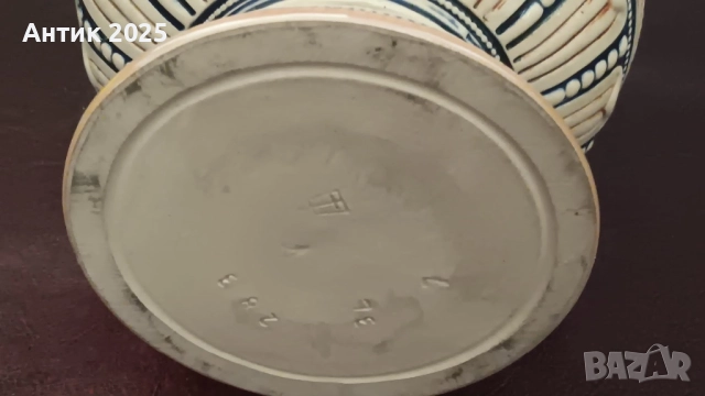 Античен керамичен бирен халбe (щайн) 3 л, Германия, 35 см, снимка 11 - Антикварни и старинни предмети - 52787518