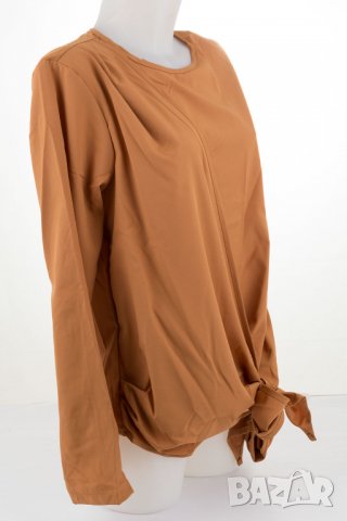 Дамска блуза цвят камел марка Kabelle - 2XL, снимка 3 - Блузи с дълъг ръкав и пуловери - 37162206