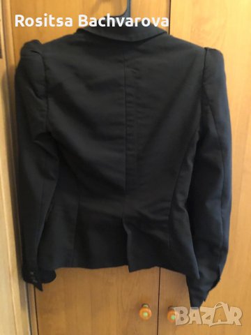 Черно сако Zara, S размер, снимка 5 - Сака - 30300883