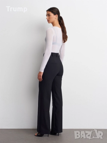 Стилен панталон, елегантна линия, черен, снимка 2 - Панталони - 52524115