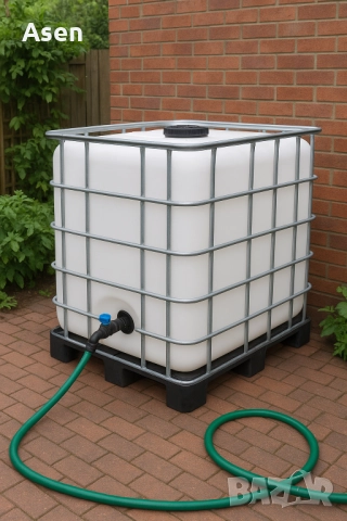 Ibc контейнер цистерна за вода биеон 1000 литра 1 тон област Пловдив, снимка 5 - ВИК - 52795024