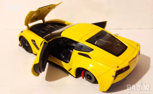 Chevrolet Corvette Z06 2017, WELLY, 1:24, снимка 3 - Колекции - 47632889