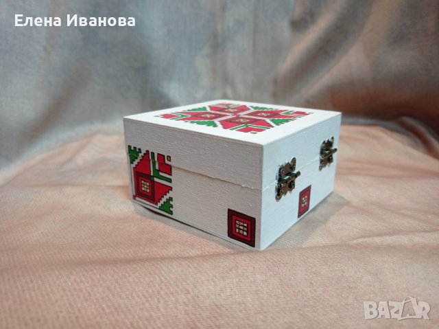 Дървена Кутийка с Шевица, снимка 4 - Други - 40045973