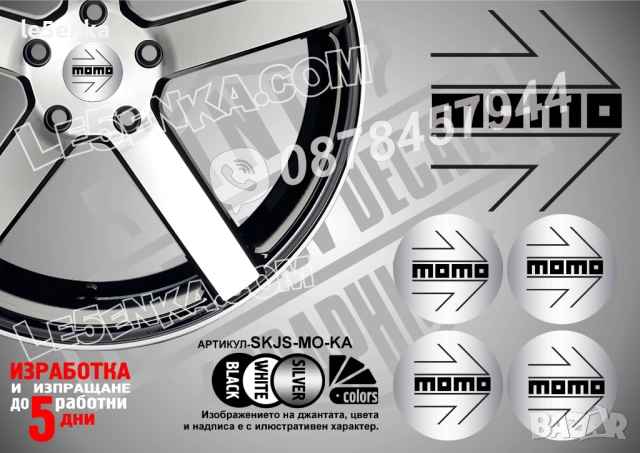 Momo стикери за капачки