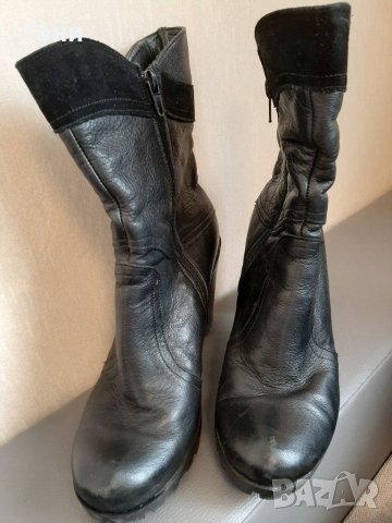 Дамски боти от естествена кожа , снимка 4 - Дамски боти - 31646641