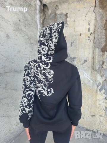 - 50 % Мека и топла блуза, суитчър, худи. Високо качество с качулка, цвят черен, снимка 4 - Блузи с дълъг ръкав и пуловери - 53207586