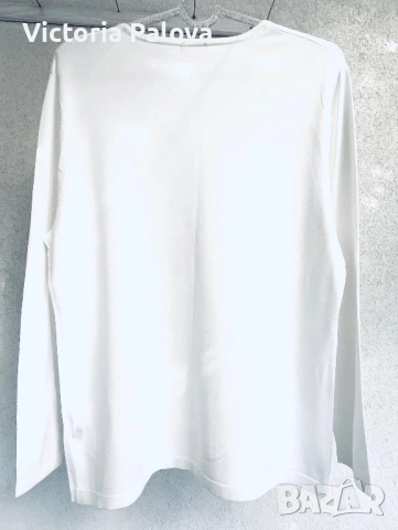 Красива нежна бяла блуза GERRY WEBER Германия, снимка 8 - Блузи с дълъг ръкав и пуловери - 51732304