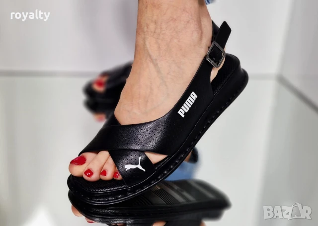 Puma черни дамски сандали , снимка 4 - Сандали - 51241343