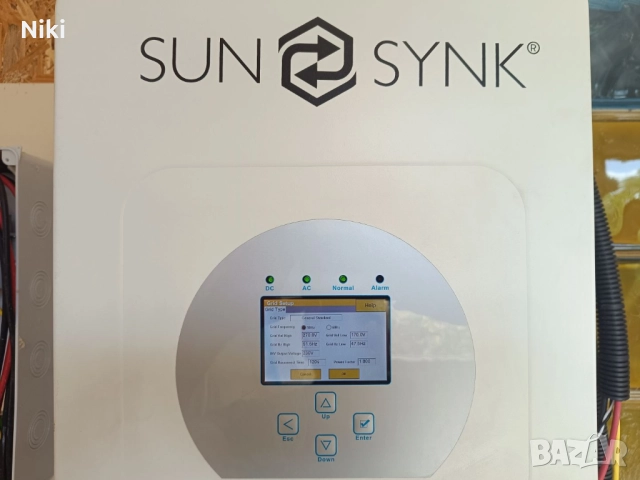 Продавам работещ Соларен Хибриден Инвертор SunSynk 5.5Kw в гаранция, снимка 5 - Друга електроника - 51869273