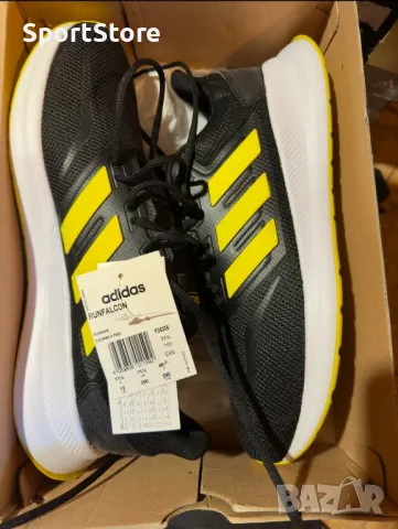 Adidas Runfalcon 'Black Yellow' F36206, снимка 5 - Маратонки - 50195470