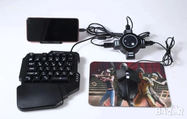 Геймърска мишка и клавиатура за телефон, смартфон, таблет, снимка 10 - Клавиатури и мишки - 52568619