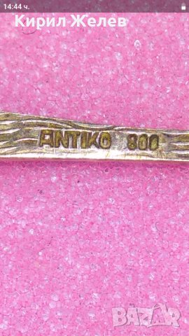 ANTIKO СТАРА НЕМСКА ФЛОРАЛНА КОЛЕКЦИОНЕРСКА СРЕБЪРНА ЛЪЖИЧКА За КАФЕ СРЕБРО 800 ПРОБА 42982, снимка 3 - Колекции - 44376221