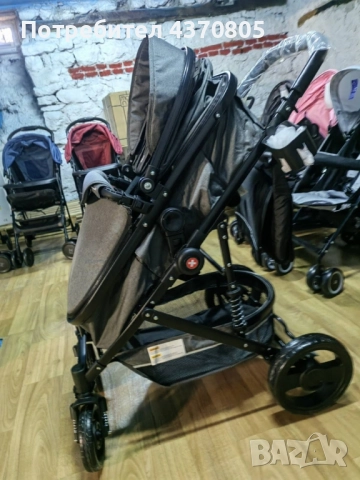 Детска количка 2 в 1 (трансформиращ се кош: легнало/седнало), снимка 1