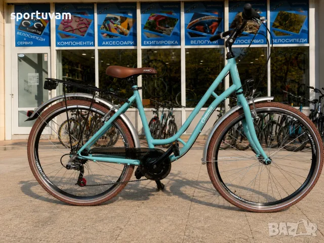 Градски велосипед Leader Madeira 26 Mint Blue Shimano 7 скорости