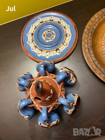 Керамични съдове с троянска шарка, снимка 3 - Антикварни и старинни предмети - 53929575