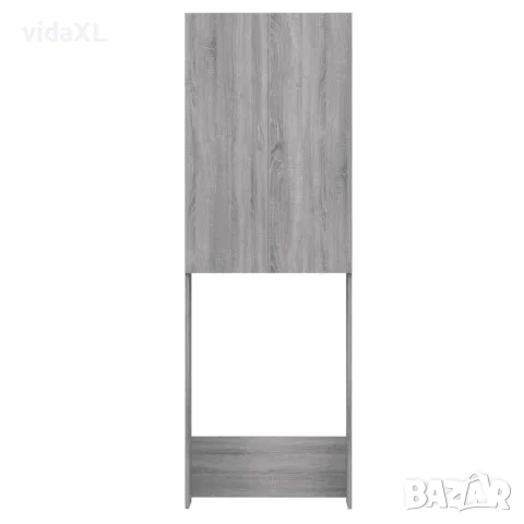 vidaXL Шкаф за пералня, сив сонома, 64x25,5x190 см, снимка 6 - Шкафове - 56148036