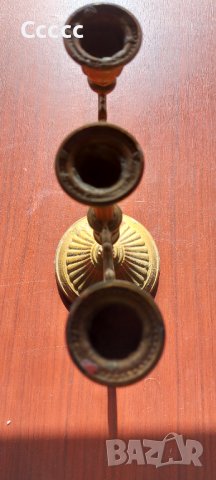 Свещник за три свещи, снимка 3 - Декорация за дома - 39366106