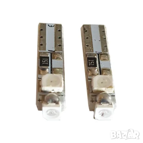 LED крушки T5 12V 6000K 2 броя, снимка 3 - Аксесоари и консумативи - 55865070