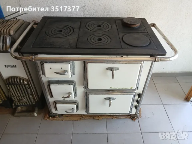 готварска печка на дърва БАЛКАН 6, снимка 3 - Отоплителни печки - 56508830