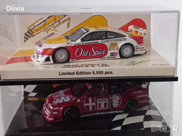 Opel Calibra, Mercedes, F1, BMW DTM, Alfa Romeo 1:64 Minichamps, Spark, снимка 11 - Колекции - 51818600