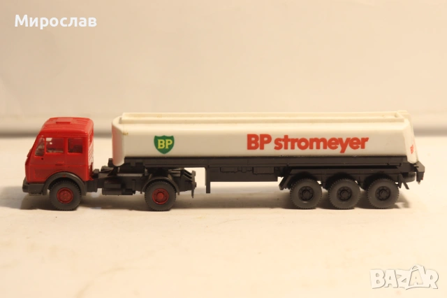 WIKING H0 1/87 BP MERCEDES ЦИСТЕРНА КАМИОН МОДЕЛ КОЛИЧКА