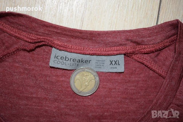 ICEBREAKER Men's Cool-Lite Merino Sphere Long Sleeve Crewe T-Shirt , снимка 2 - Спортни дрехи, екипи - 38076872
